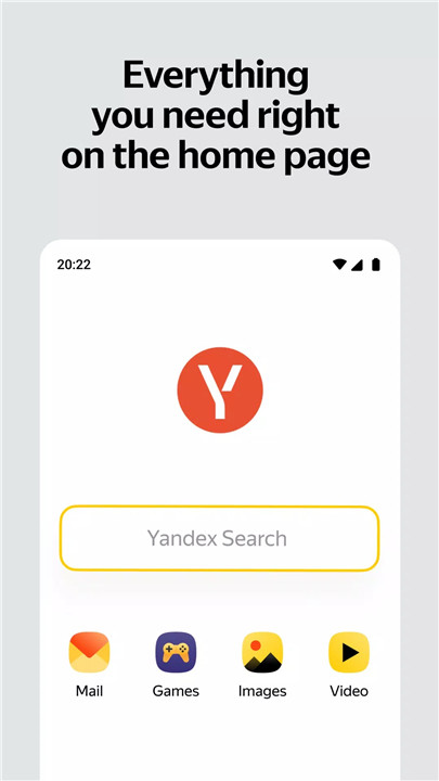 Yandex Start screenshot