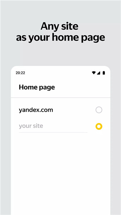 Yandex Start screenshot