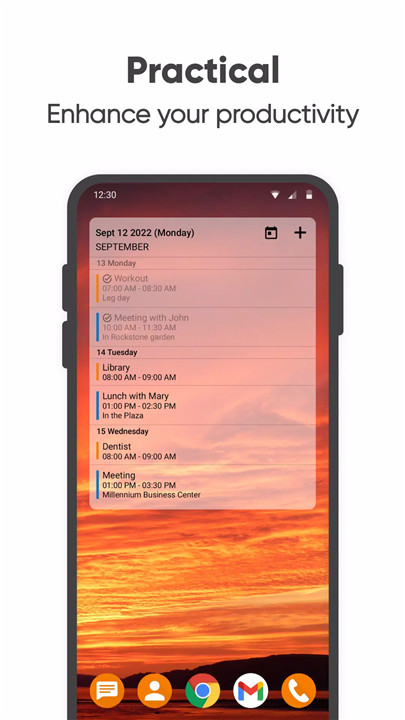 Simple Calendar 2024 screenshot