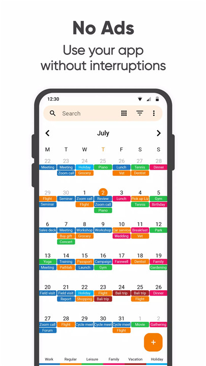 Simple Calendar 2024 screenshot