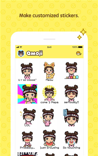 Qmoji screenshot