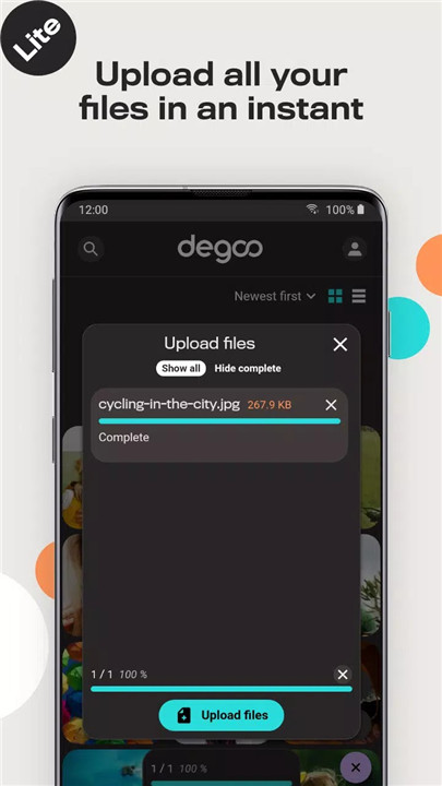 Degoo Lite: 20 GB Cloud Drive screenshot