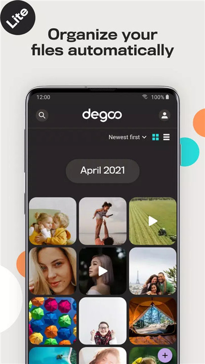 Degoo Lite: 20 GB Cloud Drive screenshot