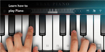 Real Piano electronic keyboard screenshot