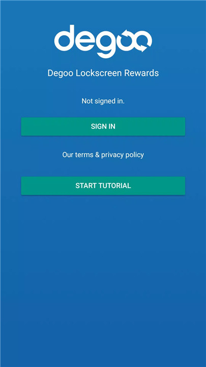 Degoo Lockscreen Rewards screenshot