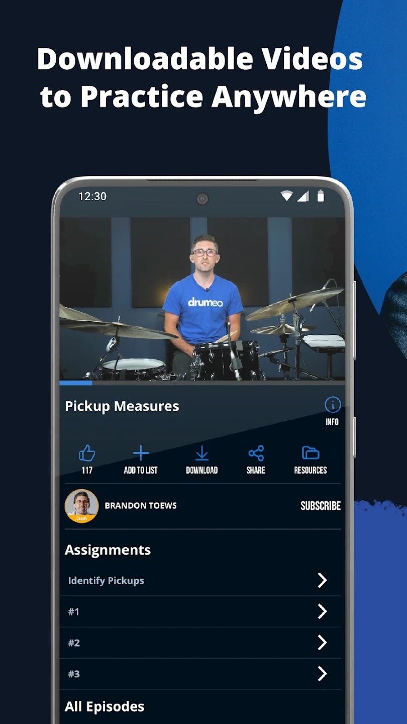 Drumeo: The Drum Lessons App screenshot