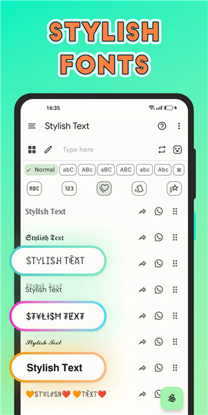 Stylish Text screenshot