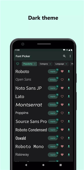 Font Picker screenshot