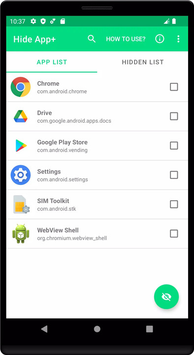 Hide Apps Plus screenshot