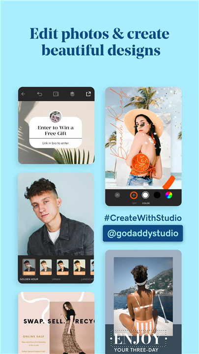 GoDaddy Studio screenshot