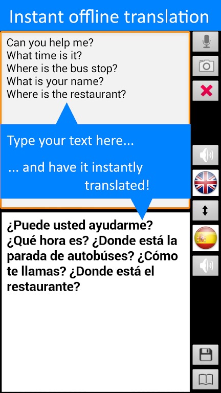 Offline Translator: Spanish-En screenshot