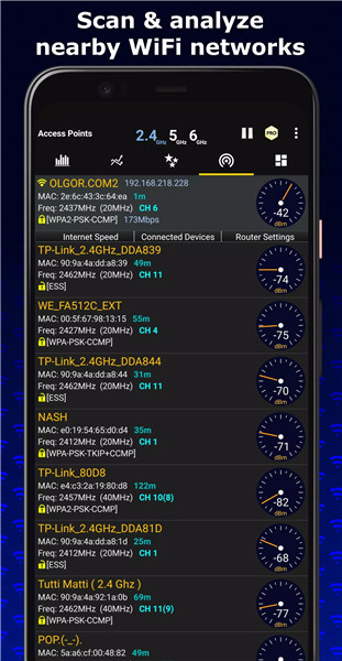 WiFi Analyzer screenshot