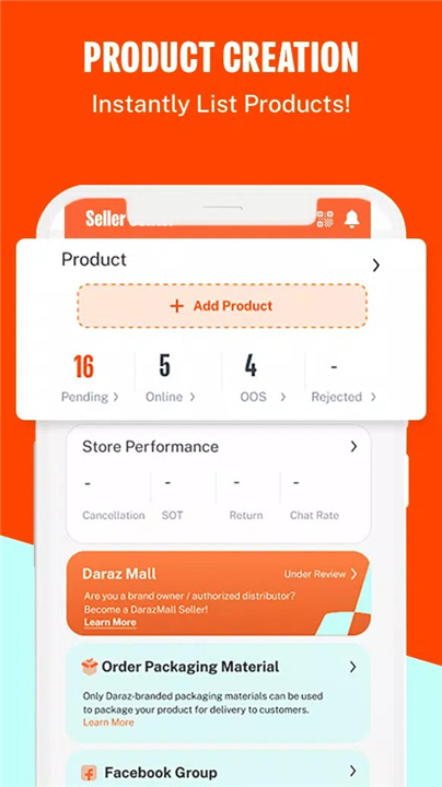 Daraz Seller Center screenshot