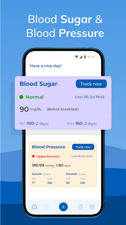 Blood Sugar - Blood Pressure screenshot