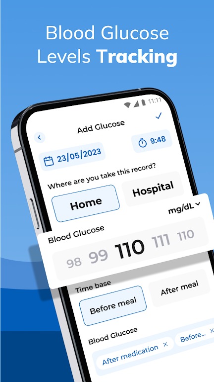 Blood Sugar - Blood Pressure screenshot