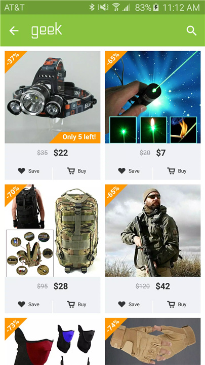 Geek: Smarter Shopping screenshot