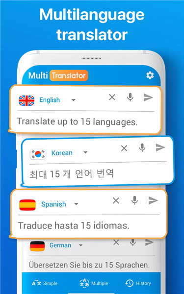 Multi language Translator Text screenshot