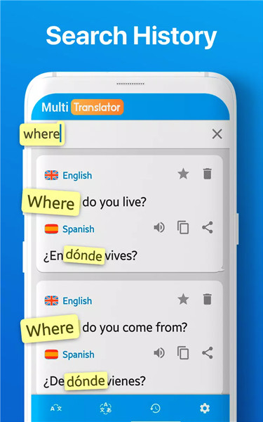 Multi language Translator Text screenshot