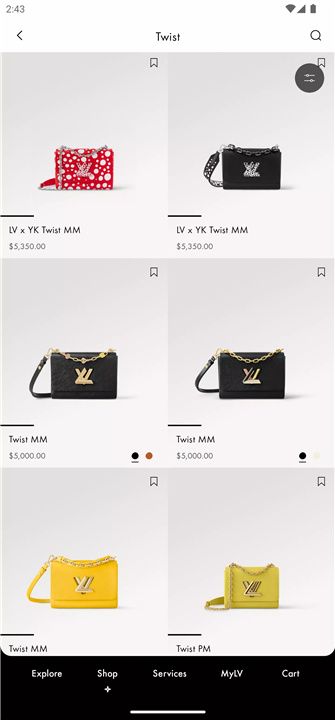 Louis Vuitton screenshot