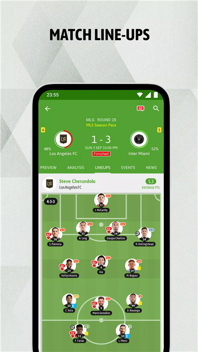 BeSoccer screenshot