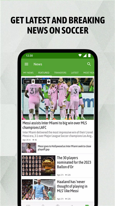 BeSoccer screenshot