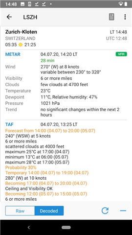 AeroWeather screenshot