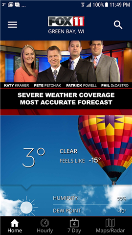 FOX11 Weather screenshot