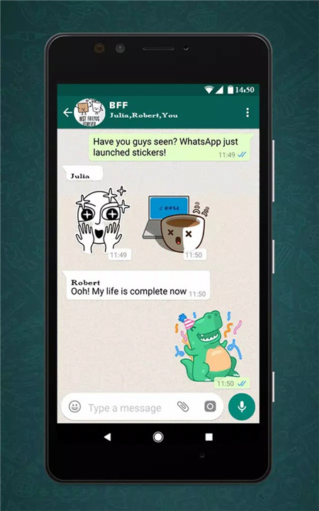 Free Messenger Whats Stickers New screenshot