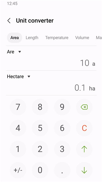 Samsung Calculator screenshot