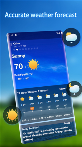 Local Weather Alerts - Widget screenshot