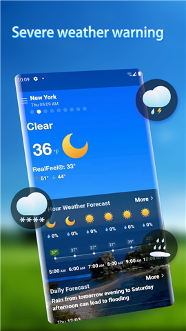 Local Weather Alerts - Widget screenshot