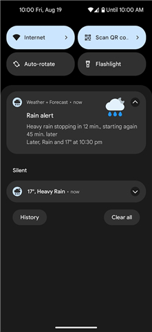 Weather + Forecast screenshot