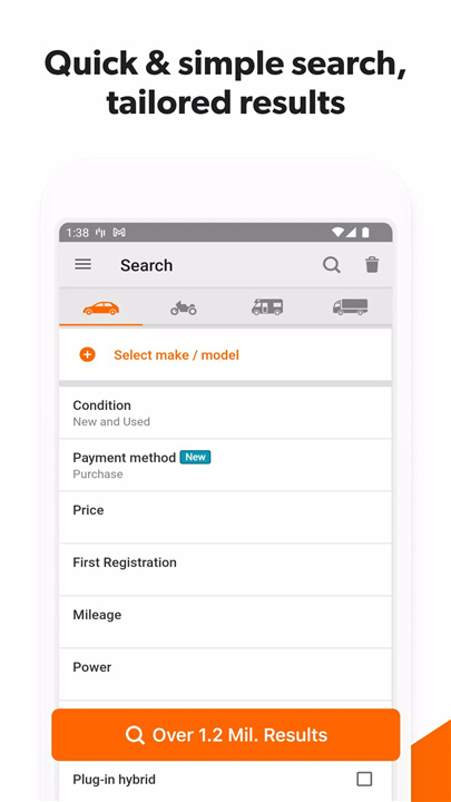 mobile.de - car market screenshot