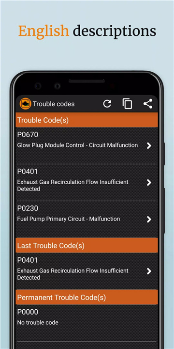 EOBD Facile: OBD 2 Car Scanner screenshot