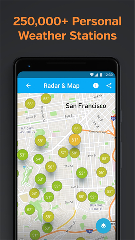 Weather data & microclimate screenshot