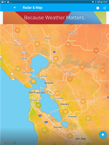 Weather data & microclimate screenshot