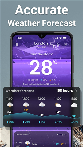 Weather: Live radar & widgets screenshot