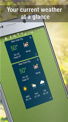 Weather Widget by WeatherBug screenshot