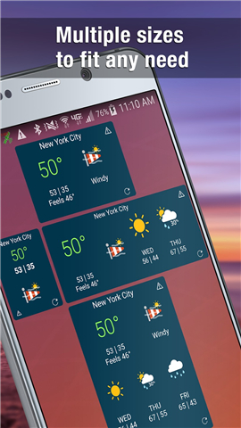 Weather Widget by WeatherBug screenshot