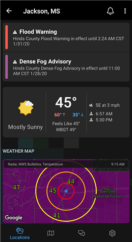 WeatherSentry screenshot