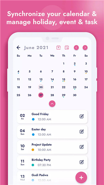 Calendar Planner Task Reminder screenshot