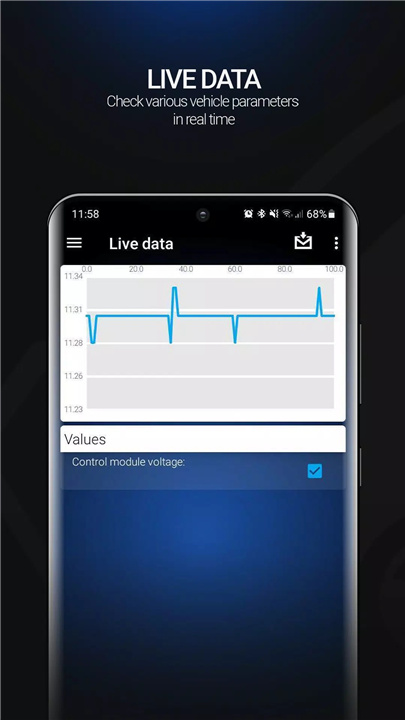 OBDeleven VAG car diagnostics screenshot