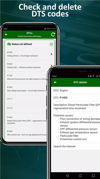 MotorData OBD ELM car scanner screenshot