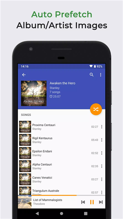 Omnia Music Player screenshot