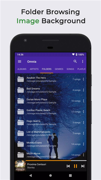 Omnia Music Player screenshot