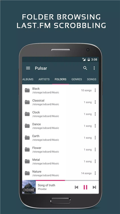 Pulsar Music Player screenshot