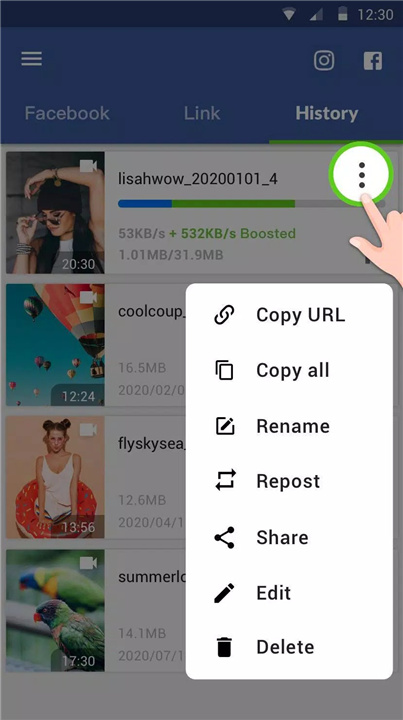 Video Downloader for Facebook screenshot