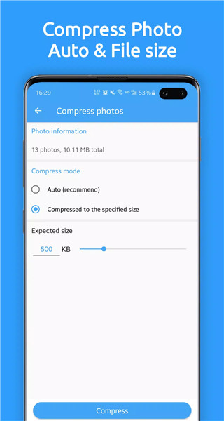 Photo Compressor and Resizer screenshot