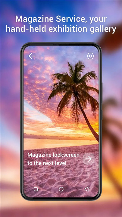 Magazine Lockscreen XOS screenshot