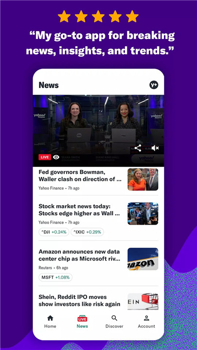 Yahoo Finance screenshot